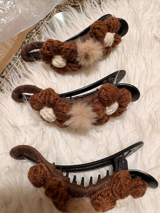 - Winter Plush Flower Princess
Grabber High-End Petal Clip Fabric
Shark Clip