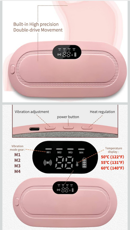 Massage Belt for Women, Warming Belt for Girls, Warming Abdomen, Warming Palace Treasure, Abdominal Heating Therapy Device, Waist Menstrual Massager .