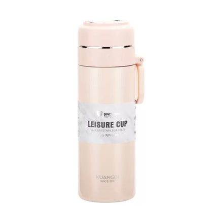 Kuangdi 5032 Insulated Cup, 304 Stainless Steel Straight Cup with Portable Steel Ring, Portable and Easy to Carry.