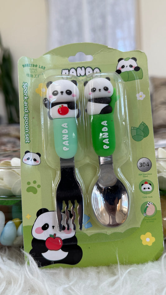 Spork and spoon set for kids
