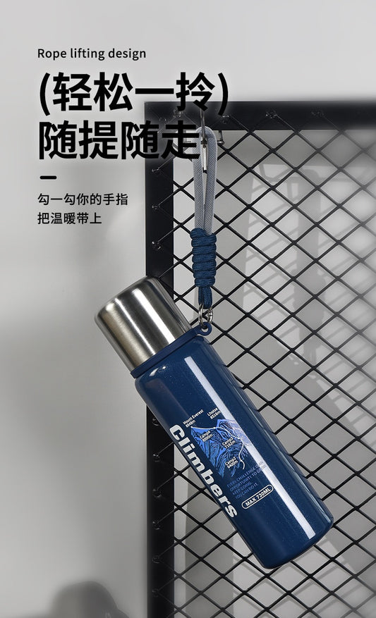 Stainless steel high-value thermos cup universal male and female student cup portable children direct drinking cup lid cup gift