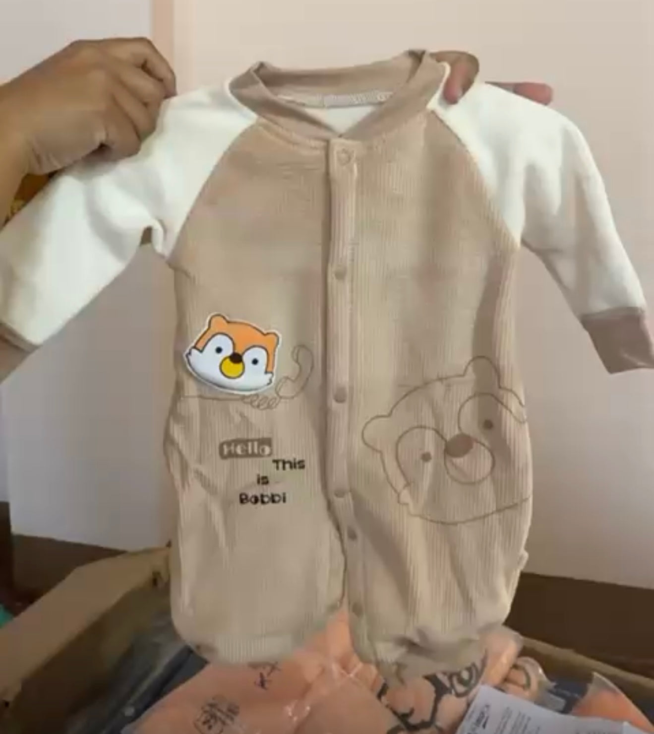 Baby velvet romper Bs4280