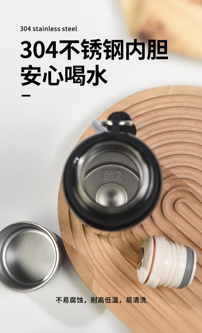 Stainless steel high-value thermos cup universal male and female student cup portable children direct drinking cup lid cup gift