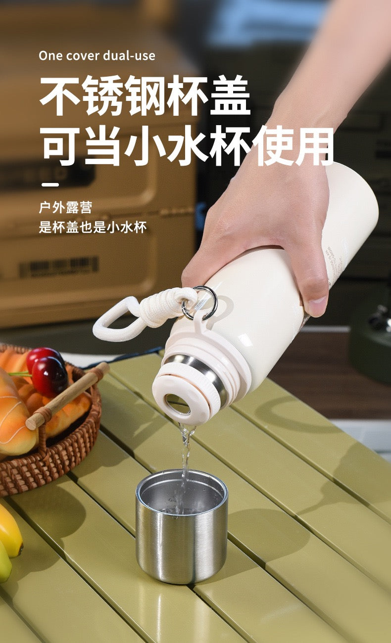 Stainless steel high-value thermos cup universal male and female student cup portable children direct drinking cup lid cup gift