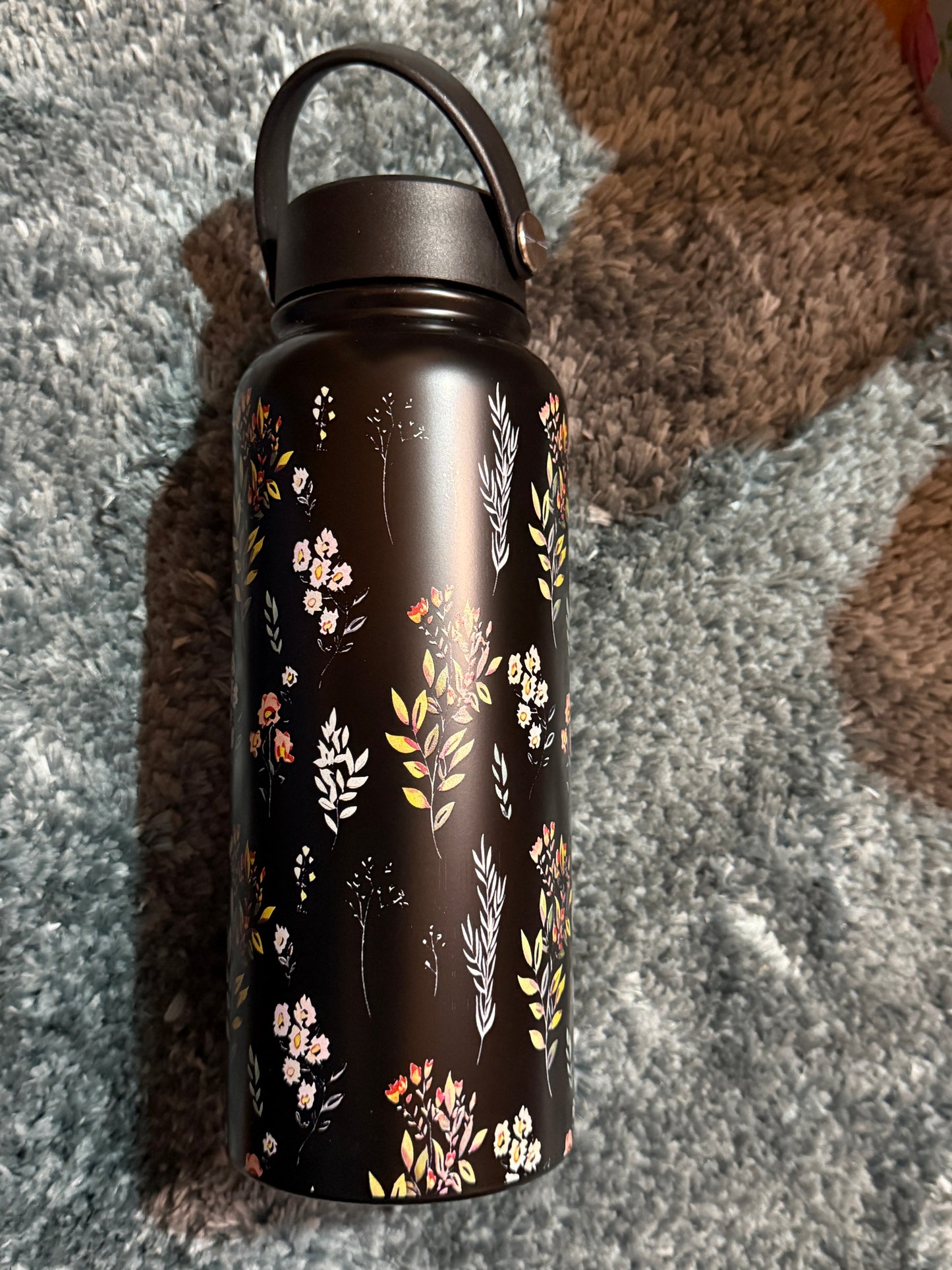 1L flower printed bottle