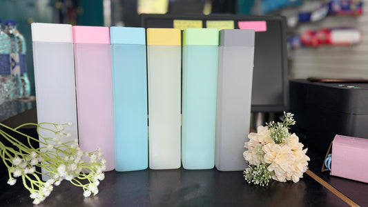 Frosty Plastic Food Grade Fridge Square Water Bottle Gift Set(6 pieces, 1L,Assorted) | 950 milliliter