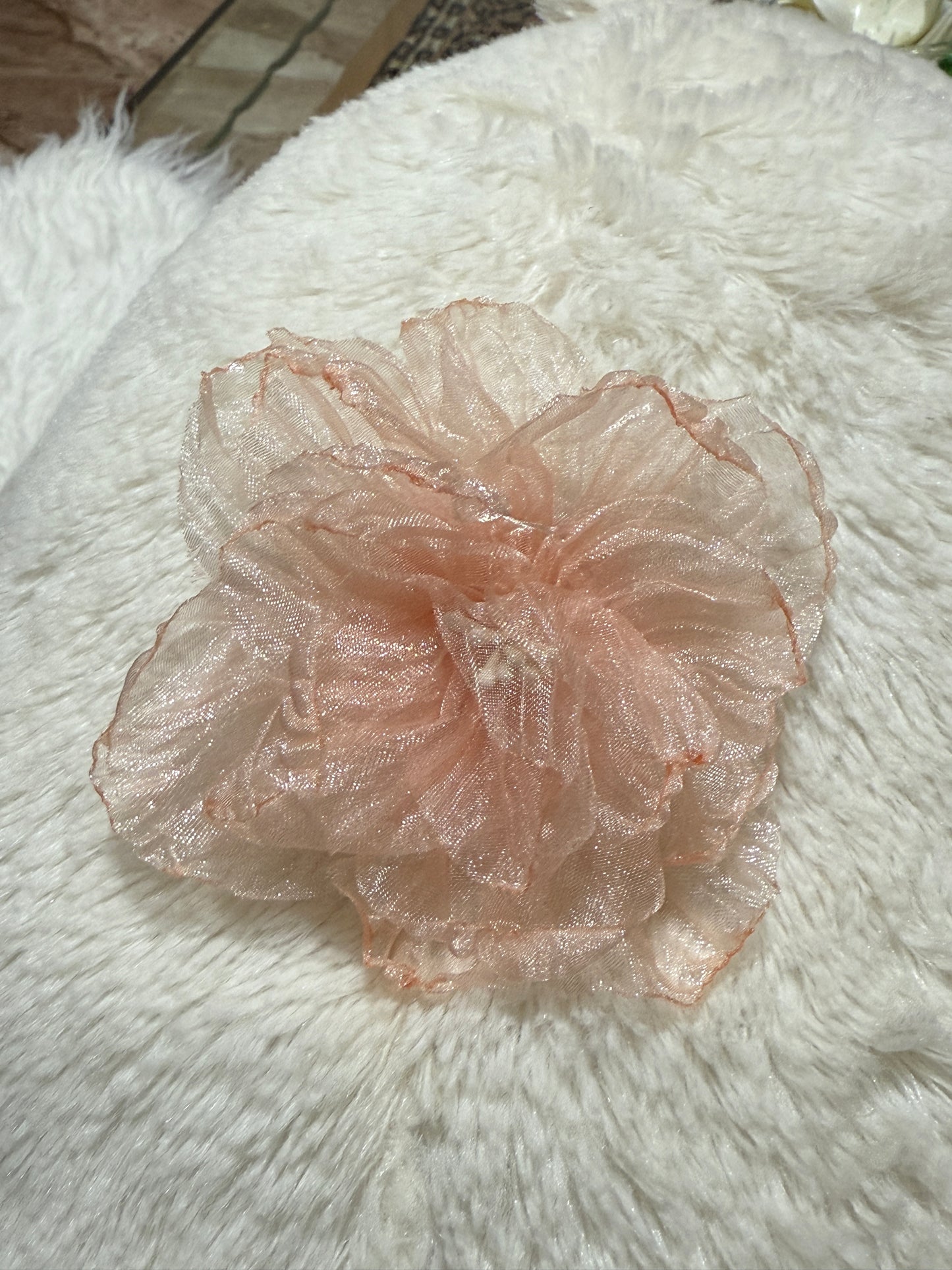 Super Fairy Princess Style
Tulle Camellia Flower Hair Clip for
Girls -845121429372