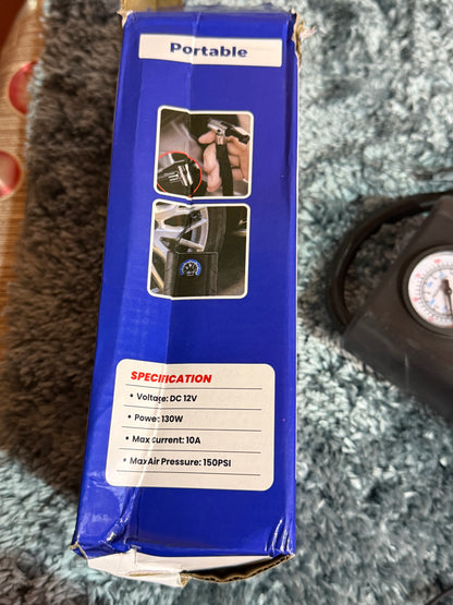 Portable air pump car plugin (pump tyre)
