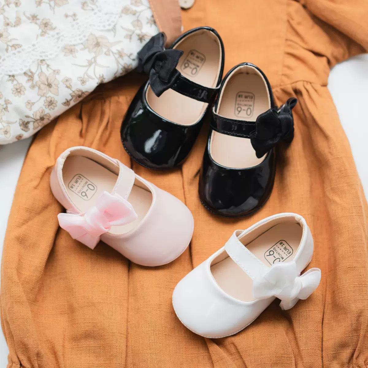 Cross-border Explosions 0-2 Years Old Baby Toddler Shoes Soft Bottom Baby Shoes British Leather Shoes All-match Princess Shoes Children's Shoes. K30