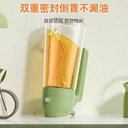 500ml 2 in 1 Olive Oil Sprayer and Oil Dispenser Bottle for Kitchen, Glass Oil Bottle with Premium Nozzle, Oil Sprayer for Air Fryer, Salad,BBQ,Roasting etc .