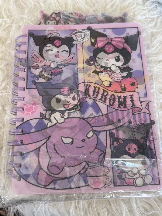 Kuromi and Naruto notebooks