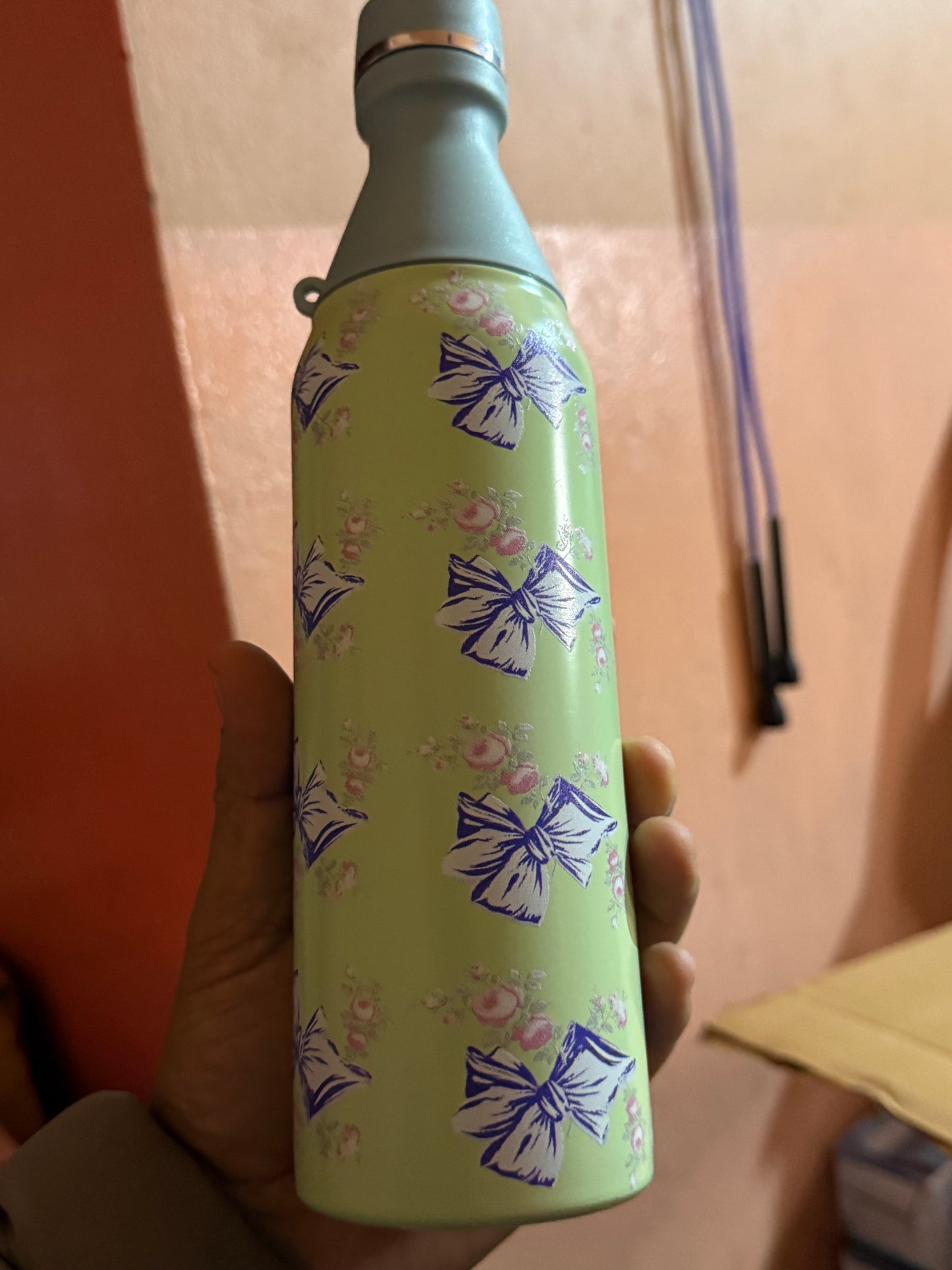 Flower printed bottle