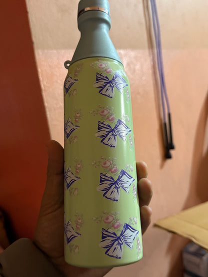 Flower printed bottle