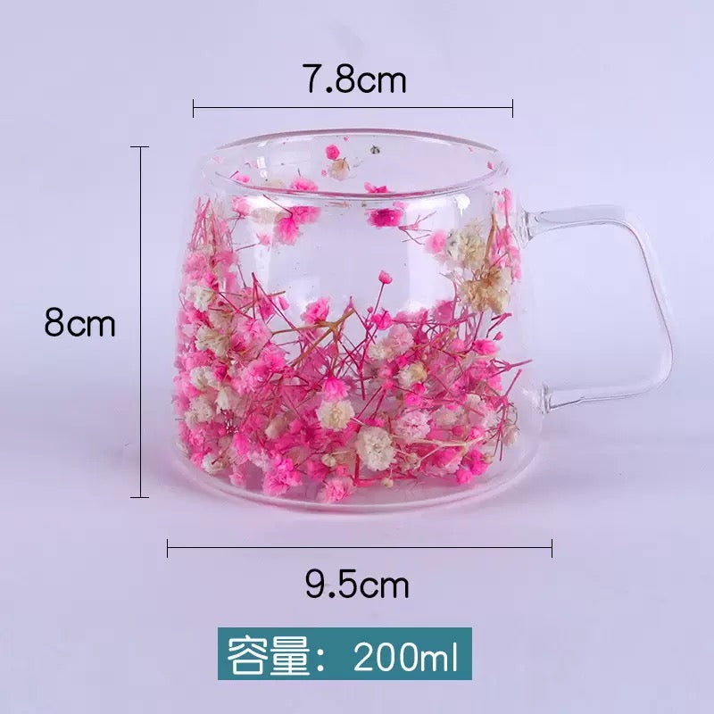 Double glass mug