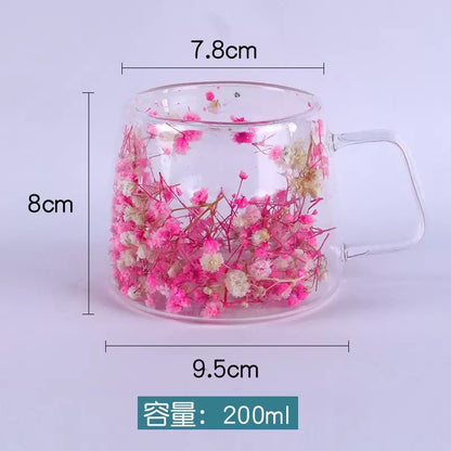 Double glass mug