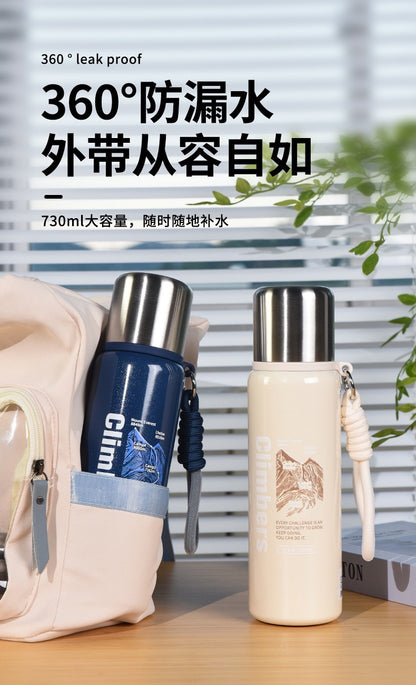 Stainless steel high-value thermos cup universal male and female student cup portable children direct drinking cup lid cup gift