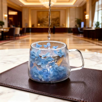 Double glass mug