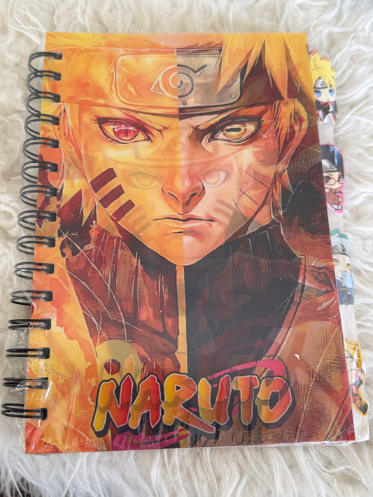 Kuromi and Naruto notebooks