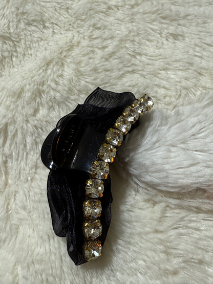 Rhinestone black color clutcher  235888005583