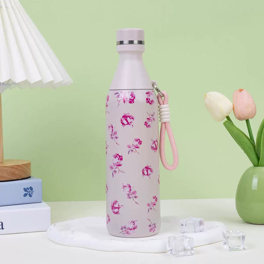 Flower printed bottle
