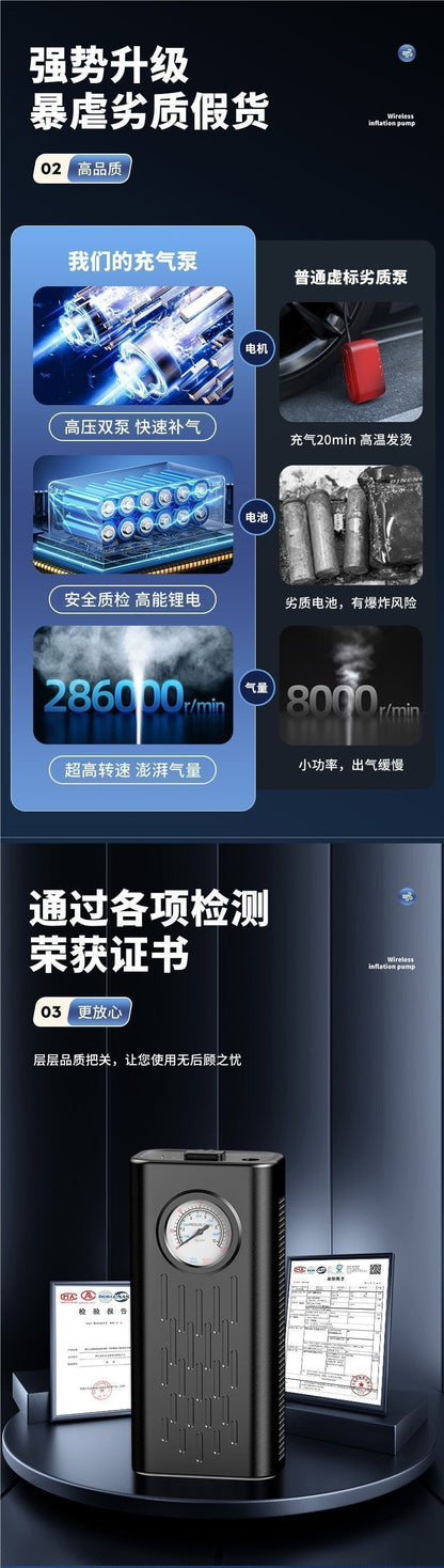 Portable air pump car plugin (pump tyre)