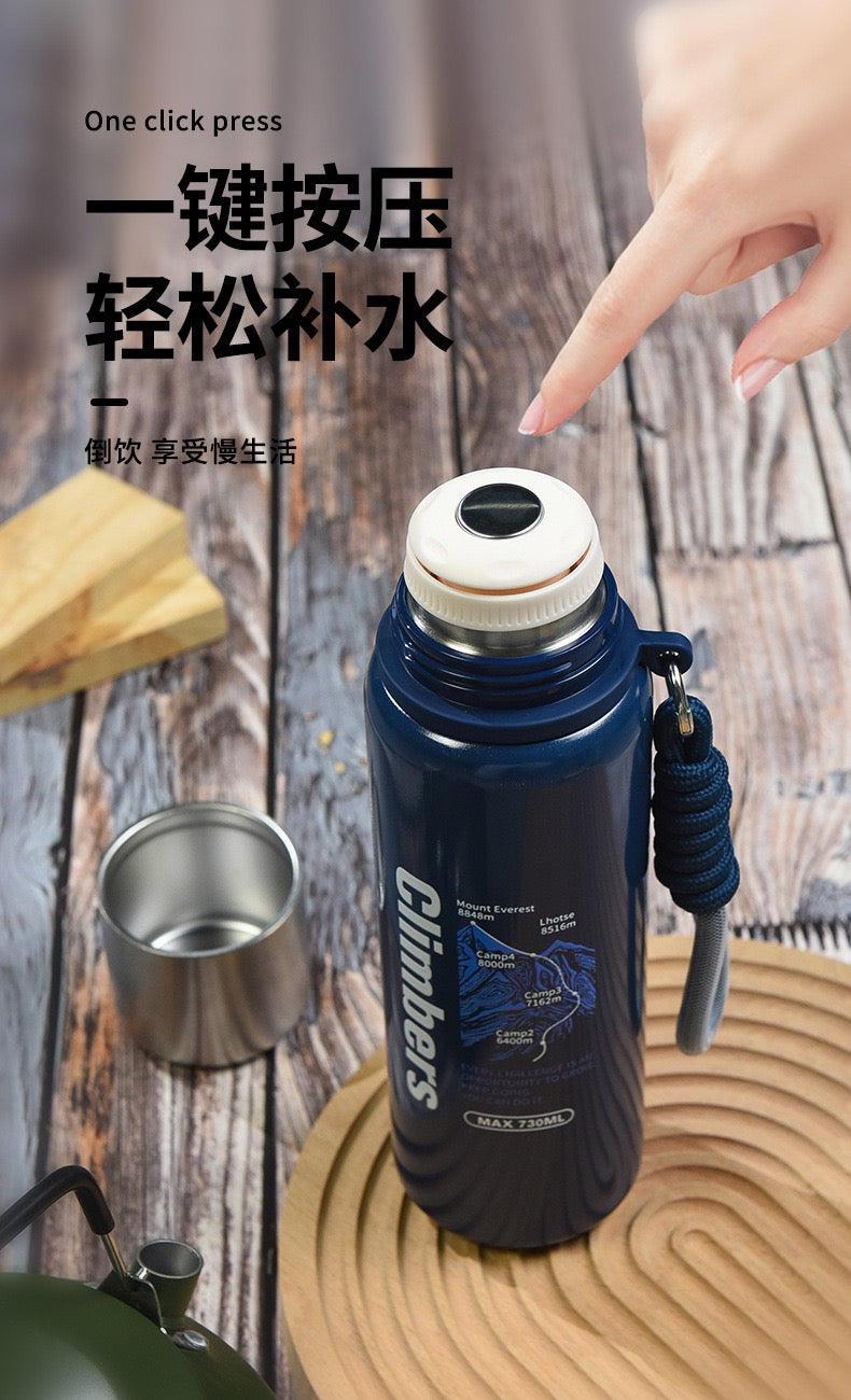 Stainless steel high-value thermos cup universal male and female student cup portable children direct drinking cup lid cup gift