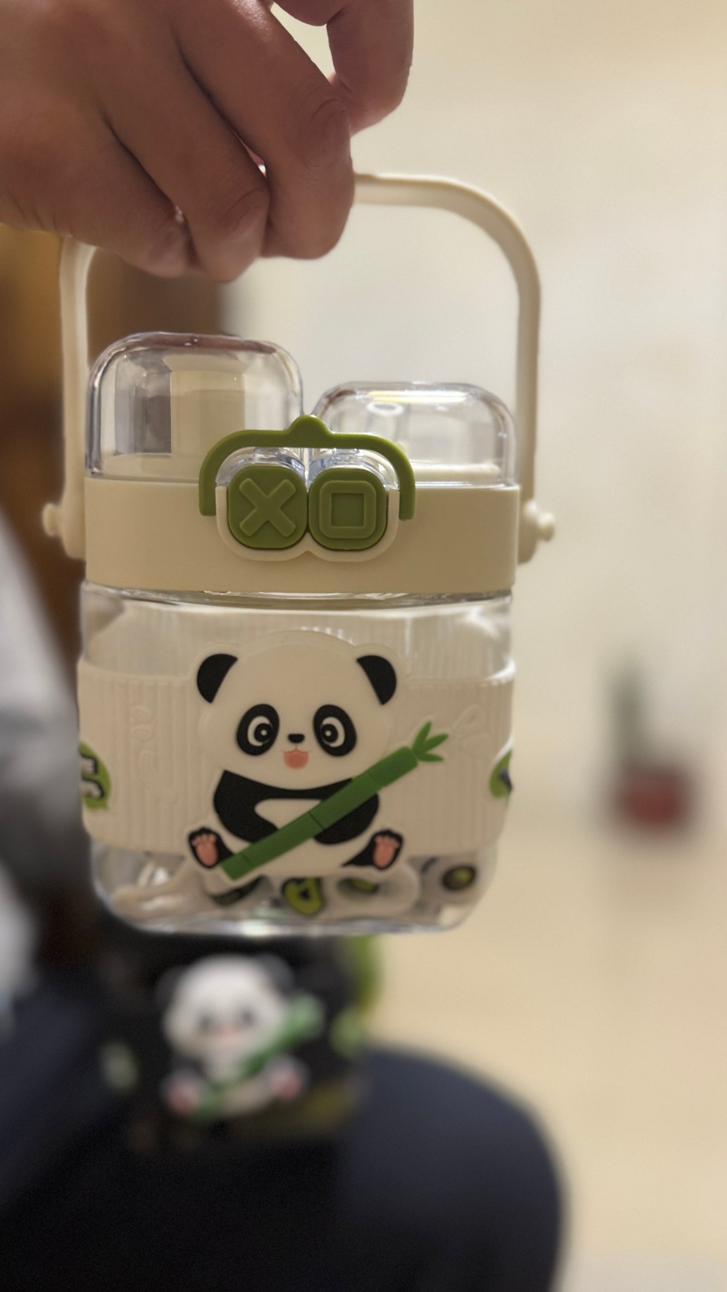 Panda dual mouth bottle