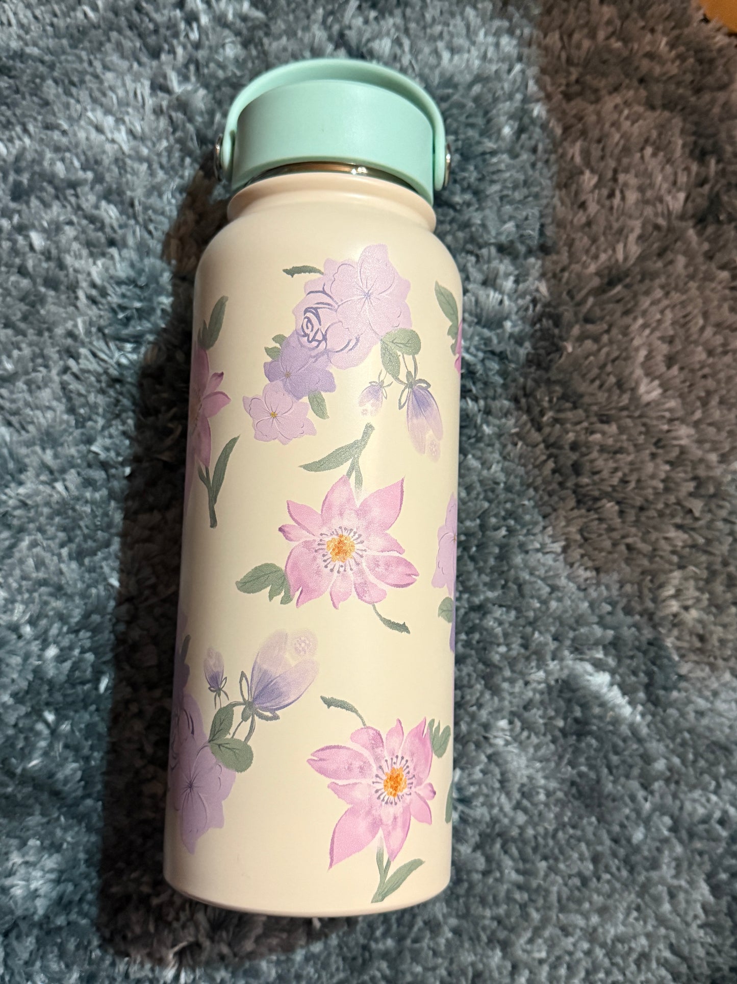 1L flower printed bottle
