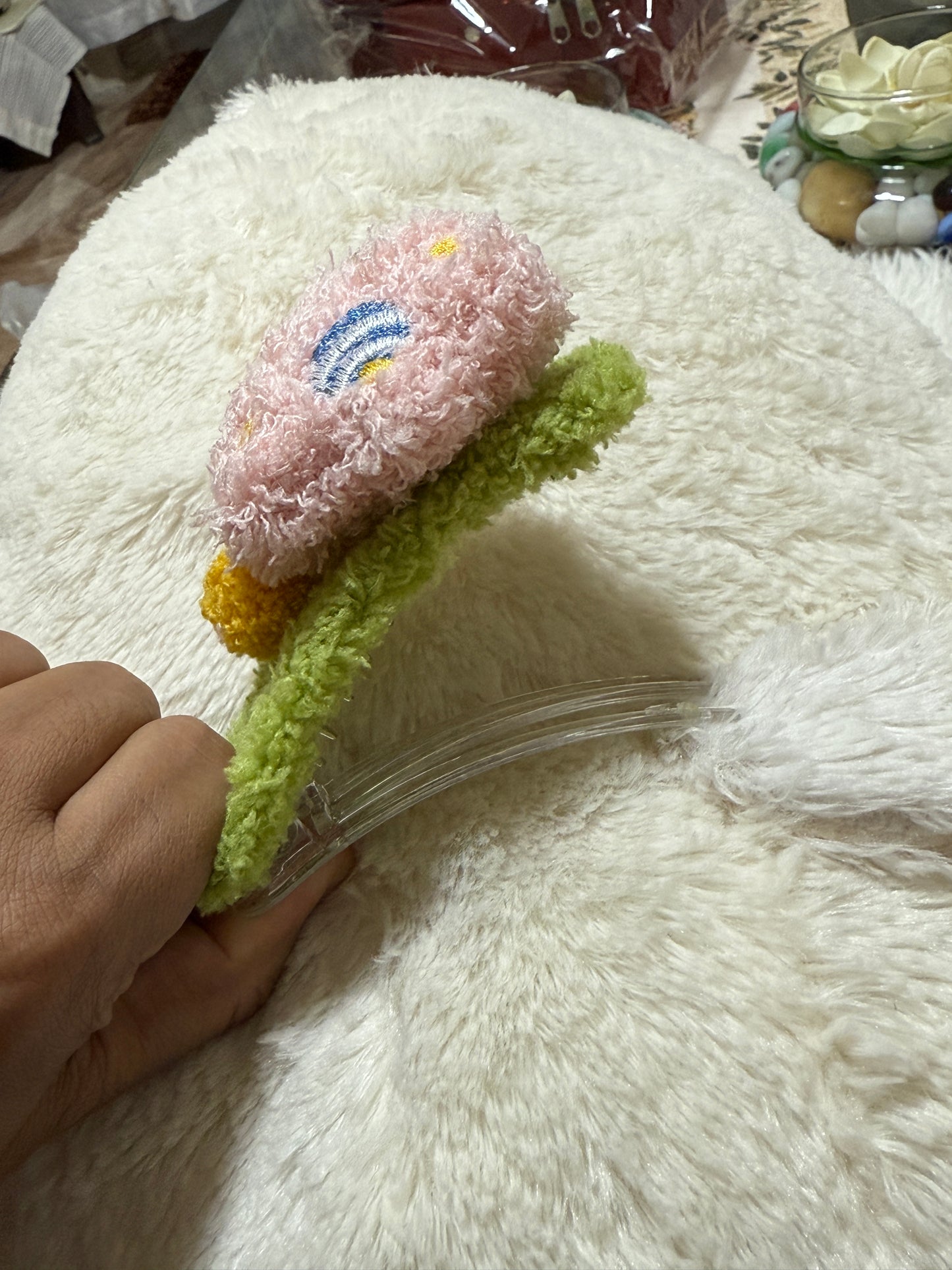 Plush pudding  bear large
duckbill hairpin 178432691817