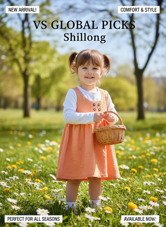 Super cute & comfortable frock for baby girls. Made from soft fabric that is gentle on sensitive skin. Perfect for birthdays, outings & daily wear.

✨ Features
	•	Beautiful white & orange design
	•	Soft & breathable fabric
	•	Sleeveless with flared skirt