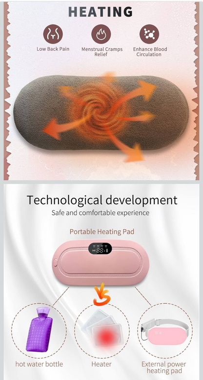 Massage Belt for Women, Warming Belt for Girls, Warming Abdomen, Warming Palace Treasure, Abdominal Heating Therapy Device, Waist Menstrual Massager .