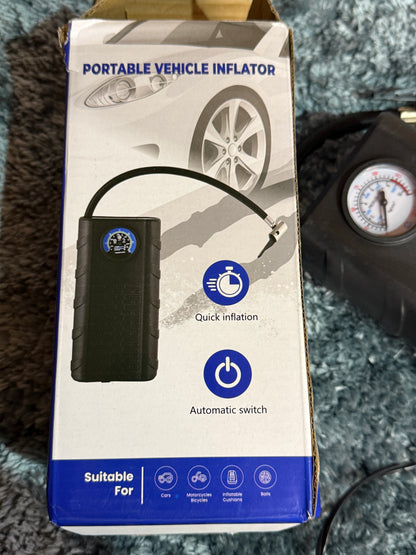 Portable air pump car plugin (pump tyre)