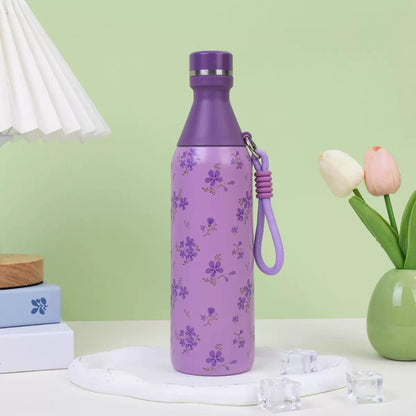 Flower printed bottle
