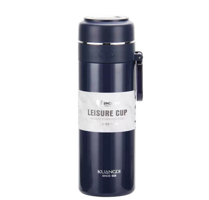 Kuangdi 5032 Insulated Cup, 304 Stainless Steel Straight Cup with Portable Steel Ring, Portable and Easy to Carry.