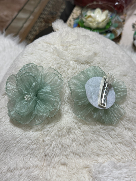 Super Fairy Princess Style
Tulle Camellia Flower Hair Clip for
Girls -845121429372