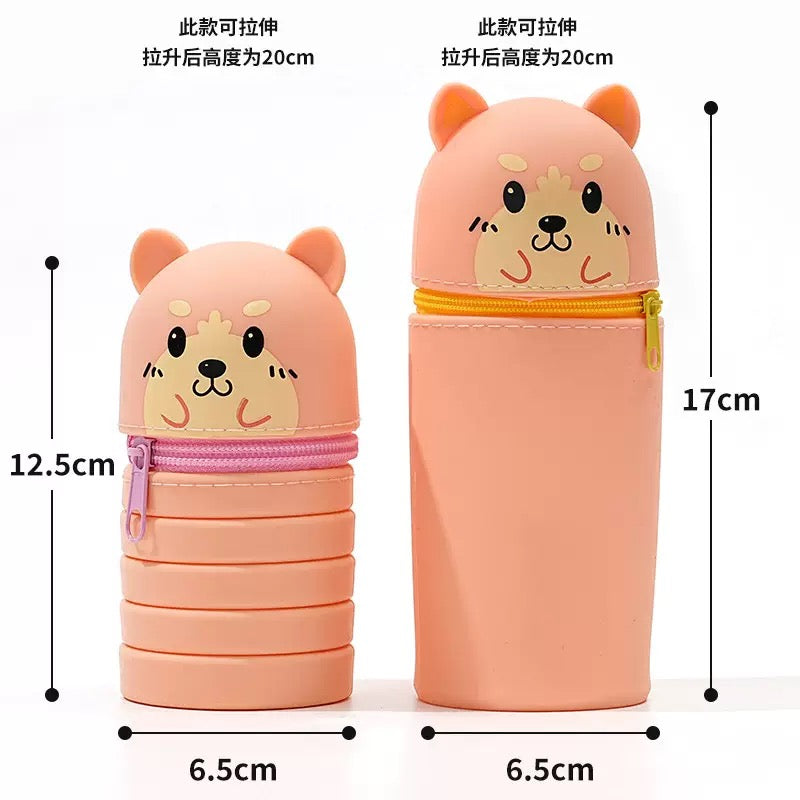 Expandable pencil pouches