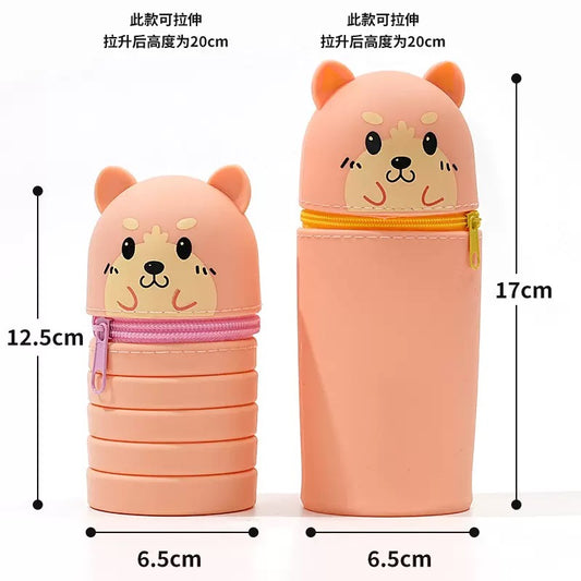 Expandable pencil pouches