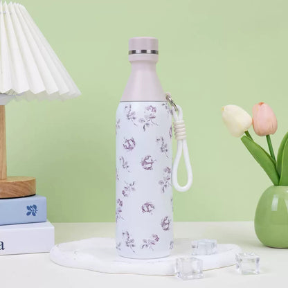 Flower printed bottle