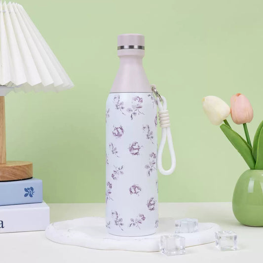 Flower printed bottle