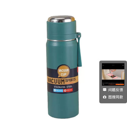 Steel Lid 316 Stainless Steel Thermal Insulation Intelligent Temperature Display Cup Large Capacity Portable Direct Drinking Vacuum Thermal Insulation Sports bottle