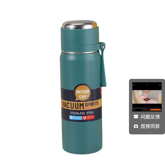 Steel Lid 316 Stainless Steel Thermal Insulation Intelligent Temperature Display Cup Large Capacity Portable Direct Drinking Vacuum Thermal Insulation Sports bottle