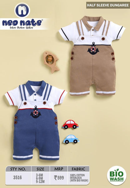 Half sleeve dungaree 3516A