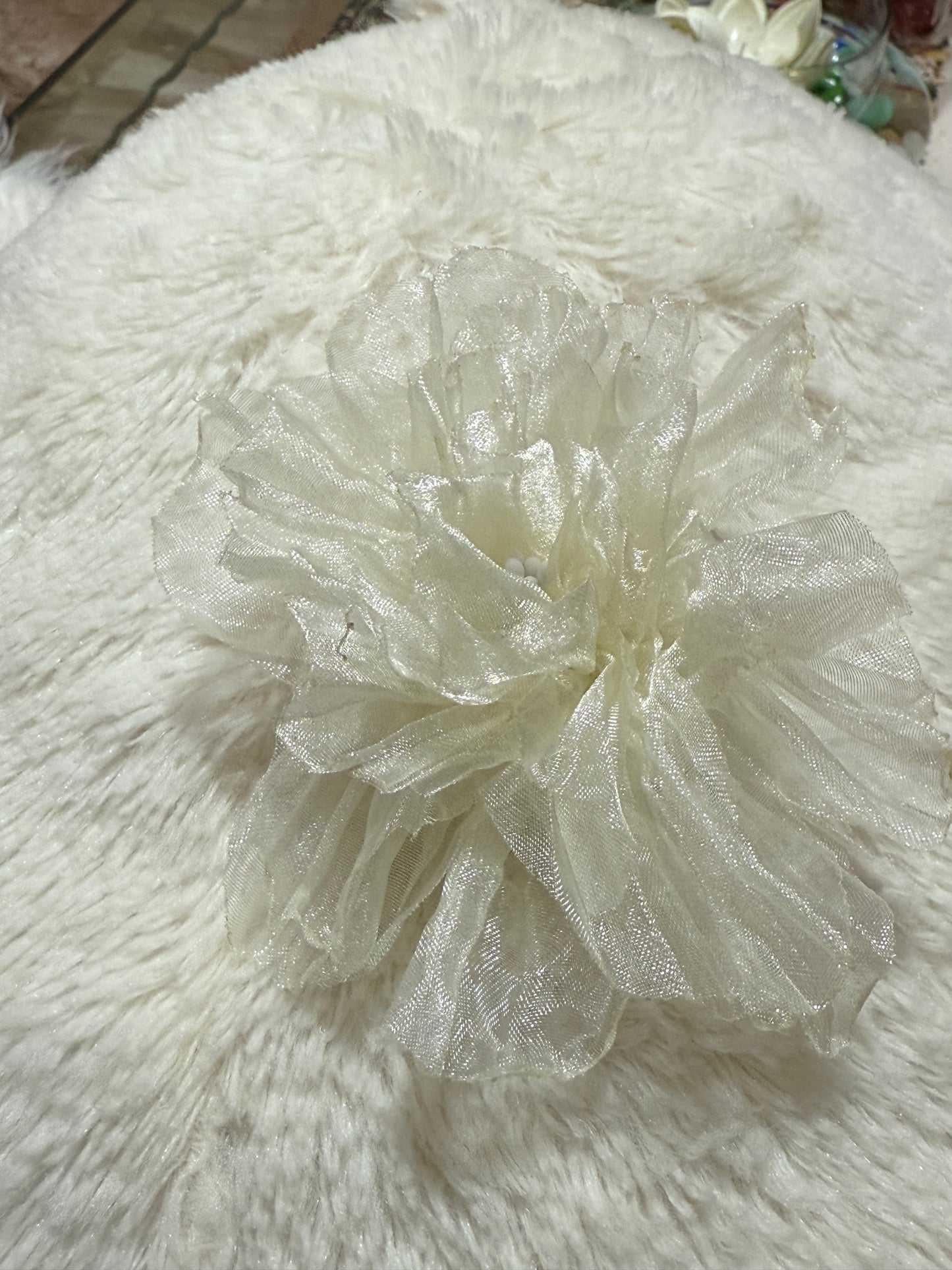 Super Fairy Princess Style
Tulle Camellia Flower Hair Clip for
Girls -845121429372