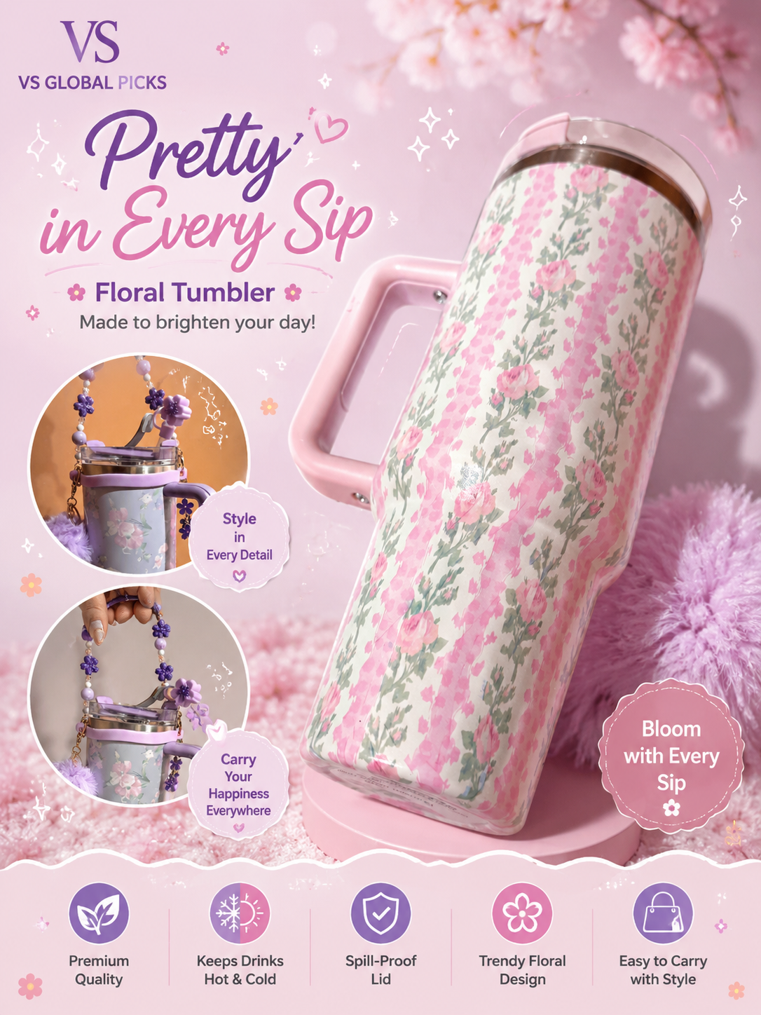 Tumbler with Accesories