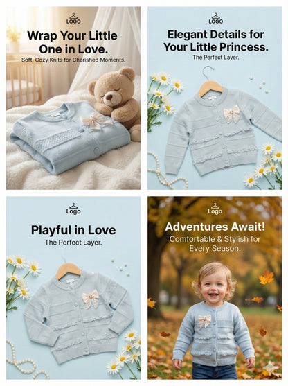 Beautiful cardigan sweater for Little one