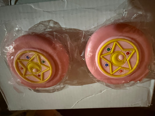 Cartoon Printed Mini Mirror Comb