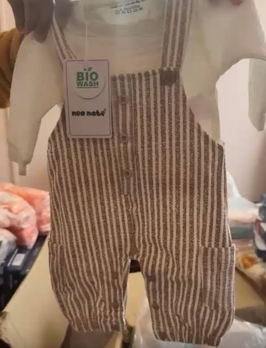 Full sleeve dungree with fancy embroidery