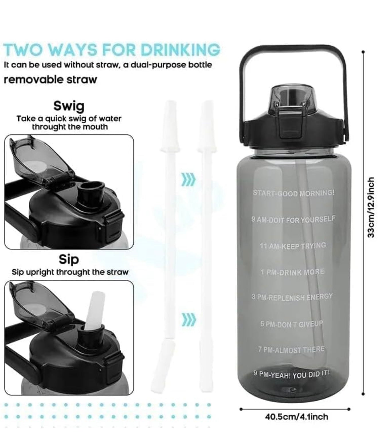 KACHKITTransparent Water Bottle