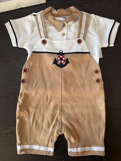 Half sleeve dungaree 3516A