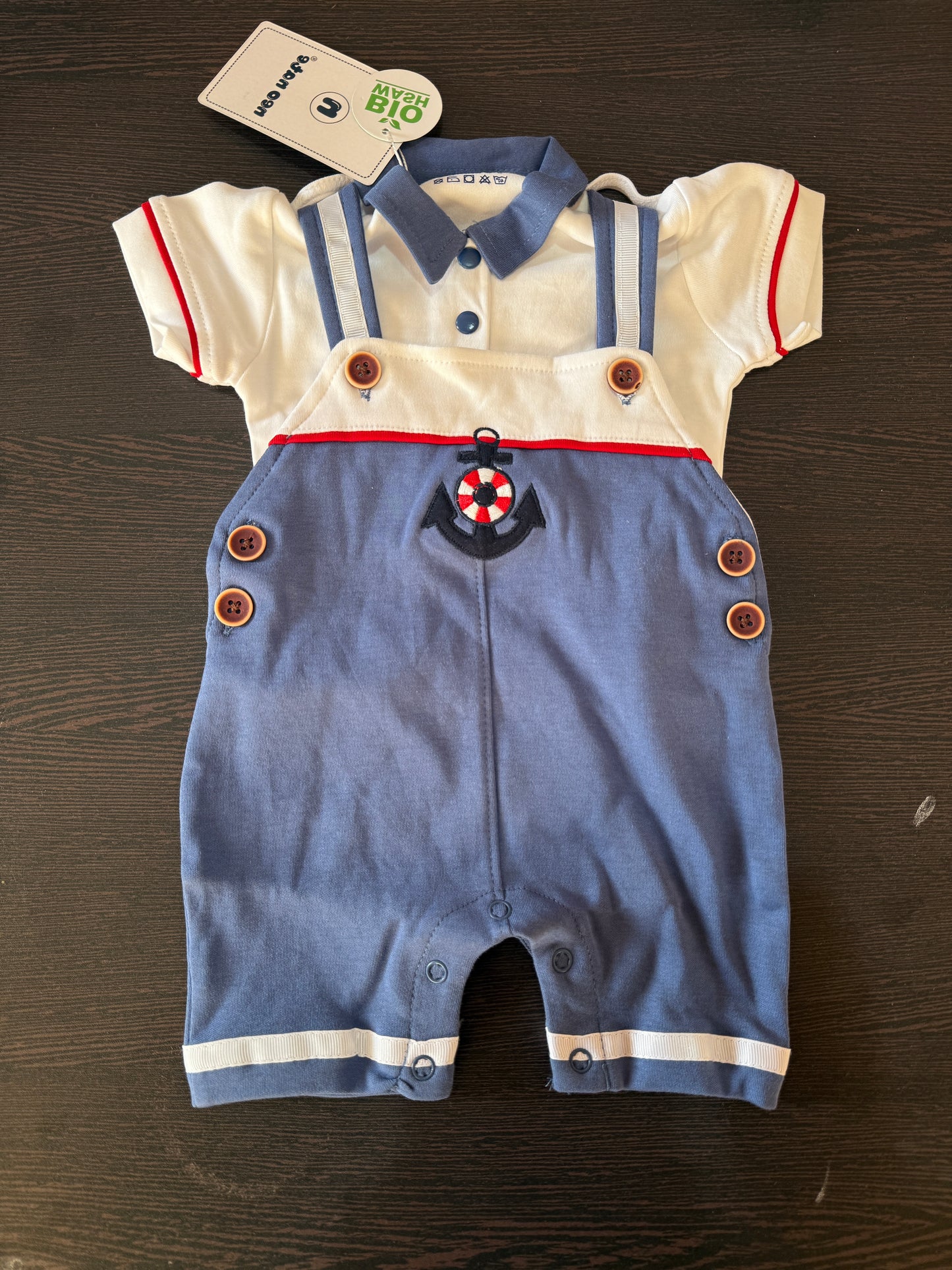 Half sleeve dungaree 3516A